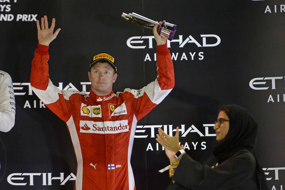 Terzo posto per la Ferrari con Kimi Raikkonen. Colombo